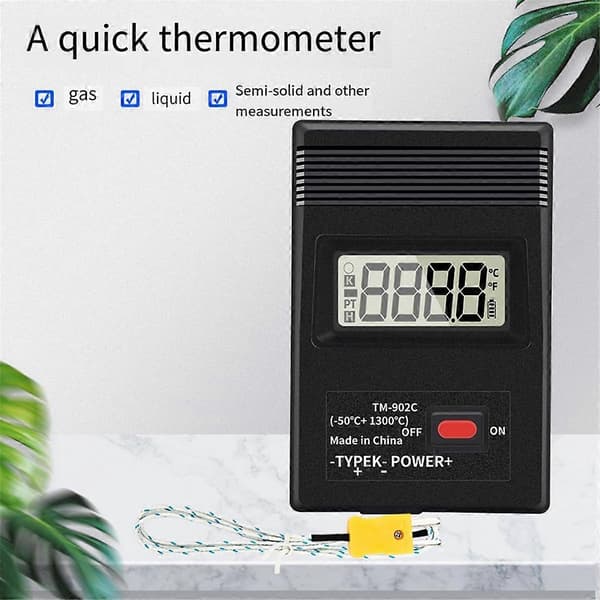 TM-902C K Typ Digital LCD Temperaturdetektor -50 till 1300 Termometer Industriell Termodetektormätare