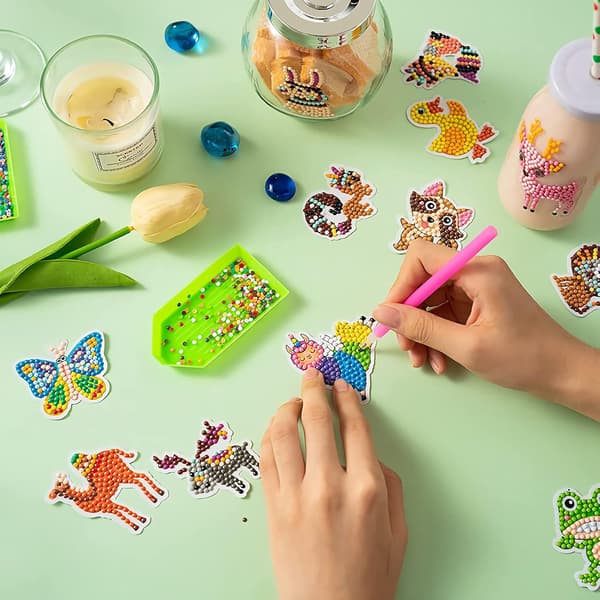 #Barn Diamantmaling DIY Diamantklistremerker 20 stk#