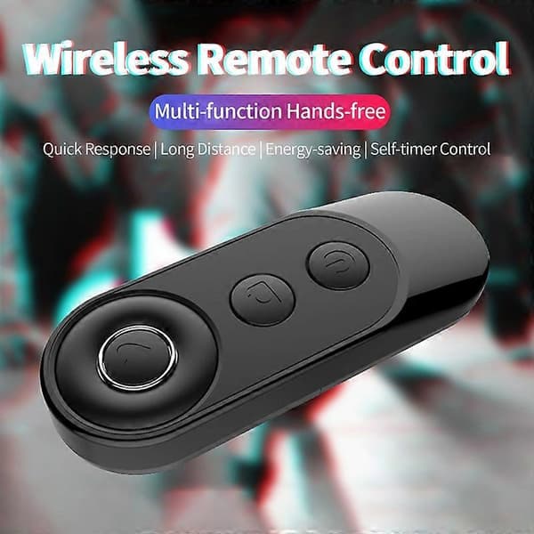 Trådløs fjernkontroll Multifunksjonell Håndfri Rask respons Lang rekkevidde Energibesparende Selvutløserkontroll Mini Bluetooth-kompatibel Selfie Smart