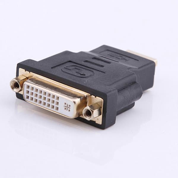 Hjemmelyd HDMI-kompatibel hann til DVI-D hunn 24+1 DVI-kabelkonverteringsadapter