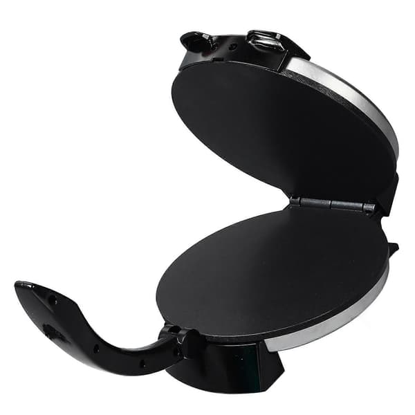 Crepe Maker 1200W Rustfrit Stål Nonstick Elektrisk Rund Bageplade med Temperaturkontrol til Æg Pandekager Pizzaer