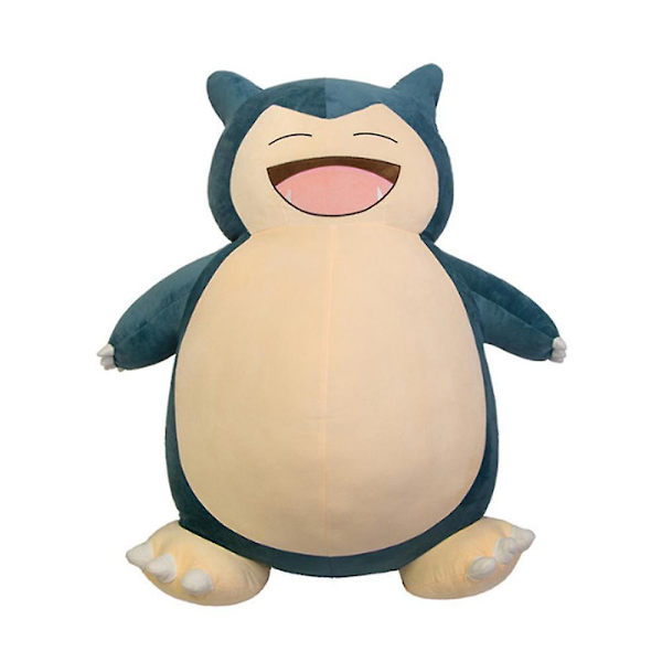 Jumbo Snorlax plyschleksak Mjuk djurdocka med fluffig kudde 80CM