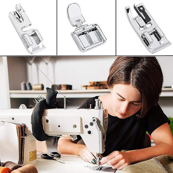 11 osan setti ompelujalkatarvikkeita Overlock-jalka