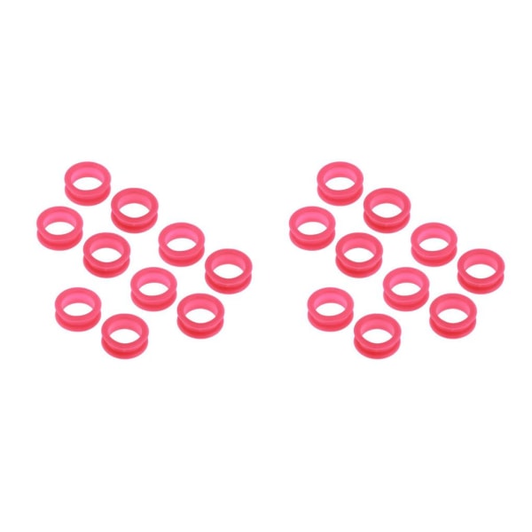 1/2/3/5 10x Barber Frisør Saks Fingerring Rose Red 10 pcs 2PCS