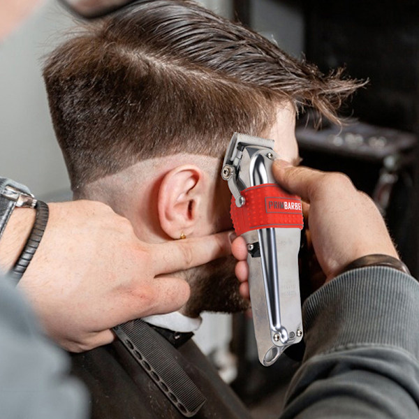 5 st/ set Halkfri Barber Clipper Grip Bands Hårklippare Cover Red