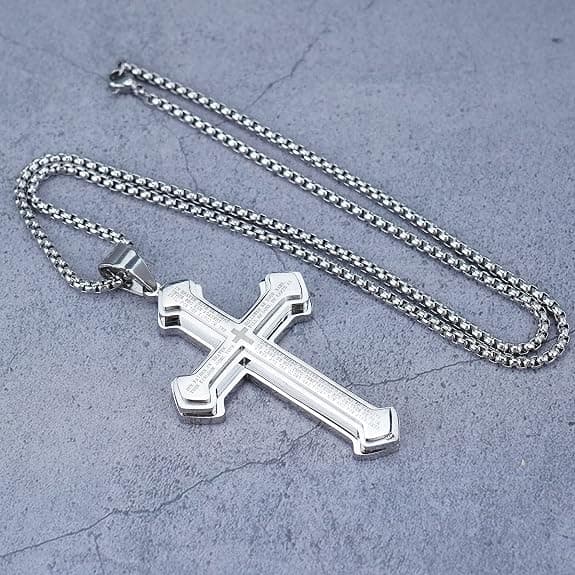 #Ørnering Halskæde Rustfrit Stål Religiøs Halskæde Bibel#
