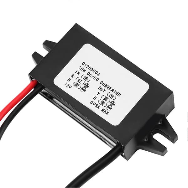 DC-DC 12V til 5V 3A Micro USB-konverter spændingsneddrosler til bil-smartphone