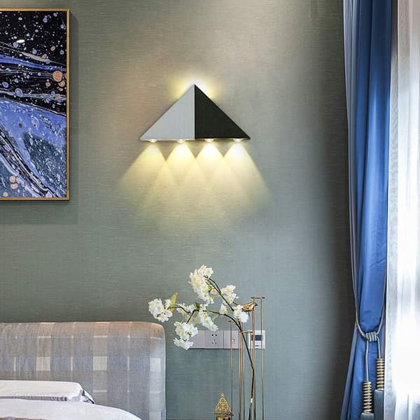 5W LED Indendørs Væglampe Trekant Lys Moderne Originalt Design Alu