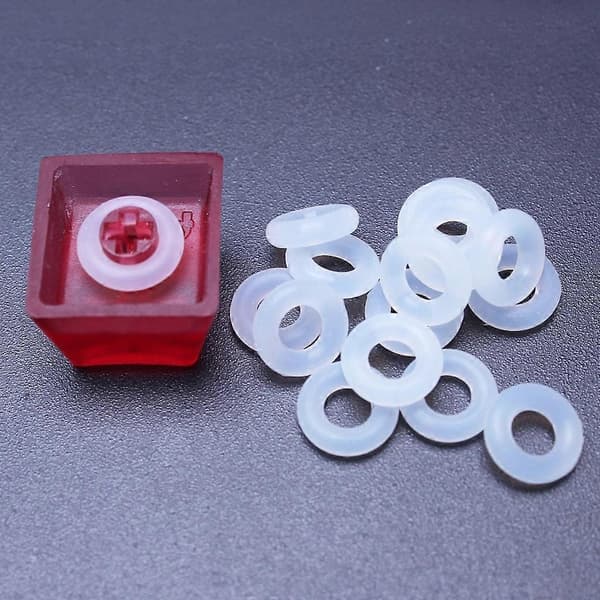 120 stk. tastehetter gummi O-ring bryterdempere for Cherry MX-tastatur