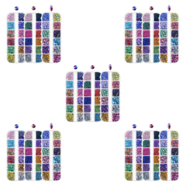 1/2/3/5 3set Ajaton Klassinen Kynsitaide Strassi Keskikokoinen 5PCS