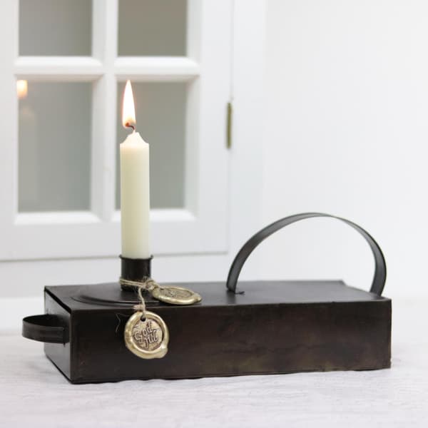 A Lot Decoration - Pynt God Jul Sigill - antikguld 2-pack gold