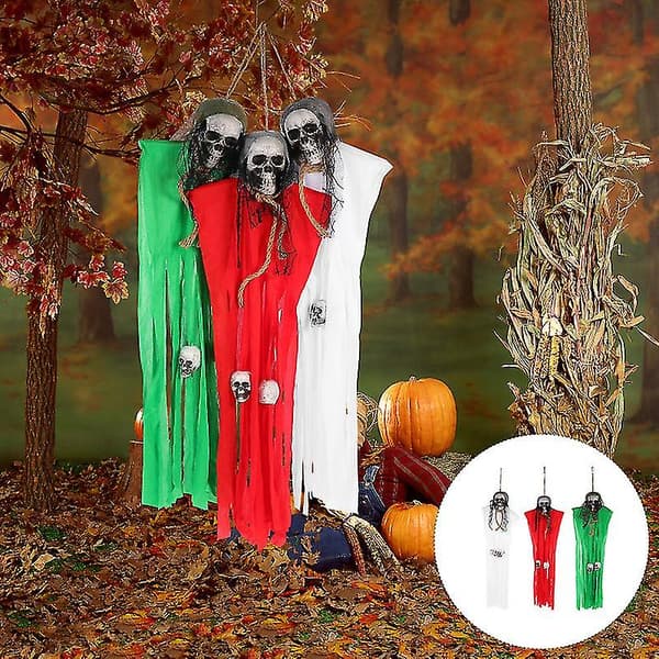 3 stk. Haunted House Ghost Rekvisitter til Halloween-dekorationer