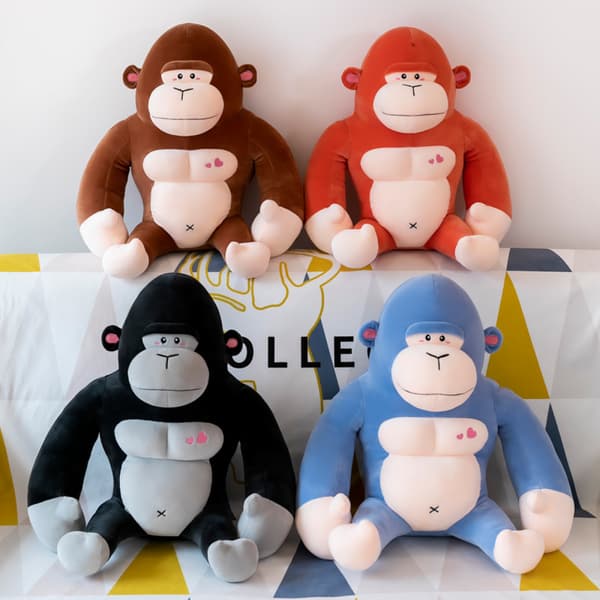 Gorilla pehmolelu, lahjoja lapsille, villieläintarhan eläimiä, Gorilla pehmolelu 30 cm