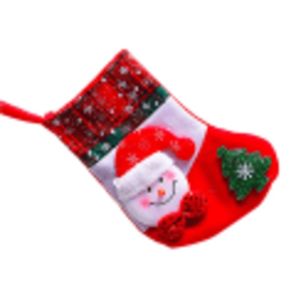 2020 Santa Snowman Socks Juldekorationer Nyårsstrumpor