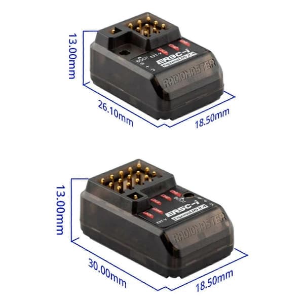 ER5C-I 5-kanals ExpressLRS 2.4GHZ PWM-mottaker for RC-modellskip, ER5C-I FCC