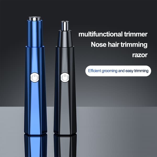 Næsehårstrimmer USB-opladning Elektrisk hårfjerner Blue 1Pc Head