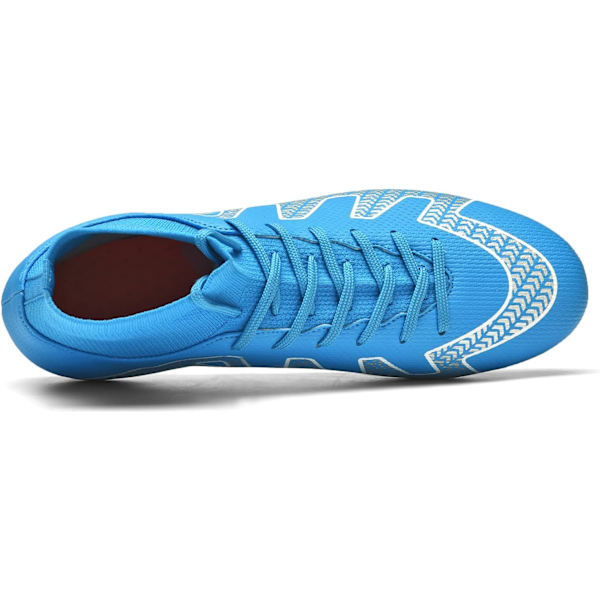 Fotbollsskor Herr Outdoor High Top Spike Ceats Fotbollsskor Professionell friidrott träningsskor blue EU39