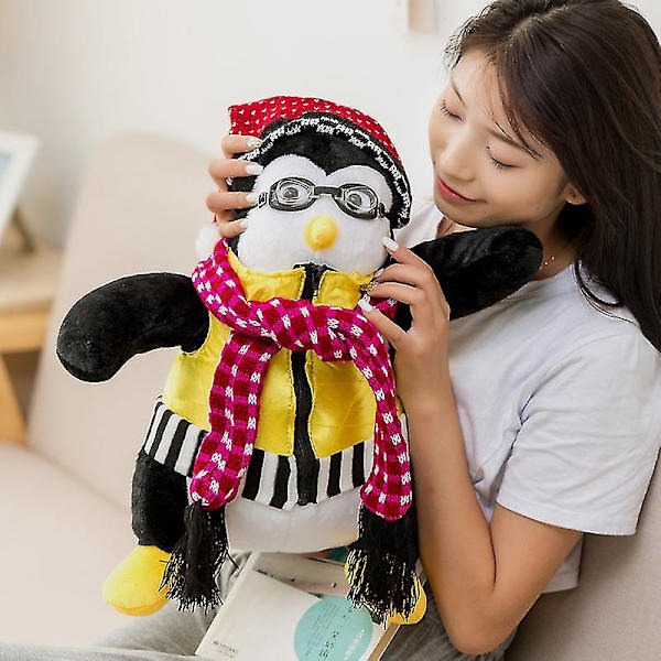 Hugsy Pingvin Plysdyr fra Venner 25 cm - 0.18 kg