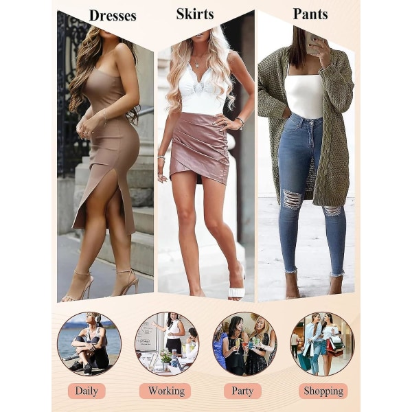 Damer agkontroll Trosor Shapewear Slimming Trosor Shaping Trosor Hög midja Underkläder Butt Lifter Body Shaper Beige*x Cross M