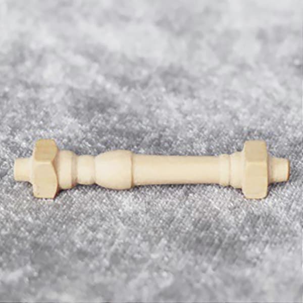 12 stk DIY Spindler Balustre Tre Miniatyr 1/12 Skala Trappegelender Dekorasjonsleker
