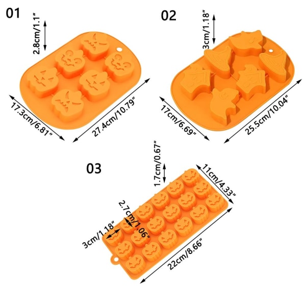 Halloween Chokladform Form mould 01