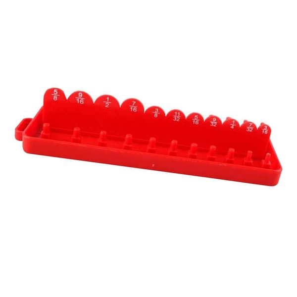 1/2 Socket Organizer Hållare Rack Sleeve Förvaringsfäste Verktygslåda Red Imperial S 1Set