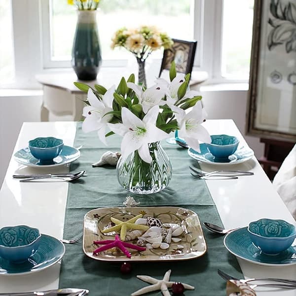 Kunstige Blomster 5 Styk Hvide