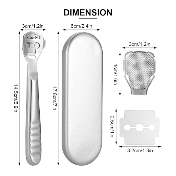 Pedikyrrakapparat Set Foot Care File Shaver Kit as the picture