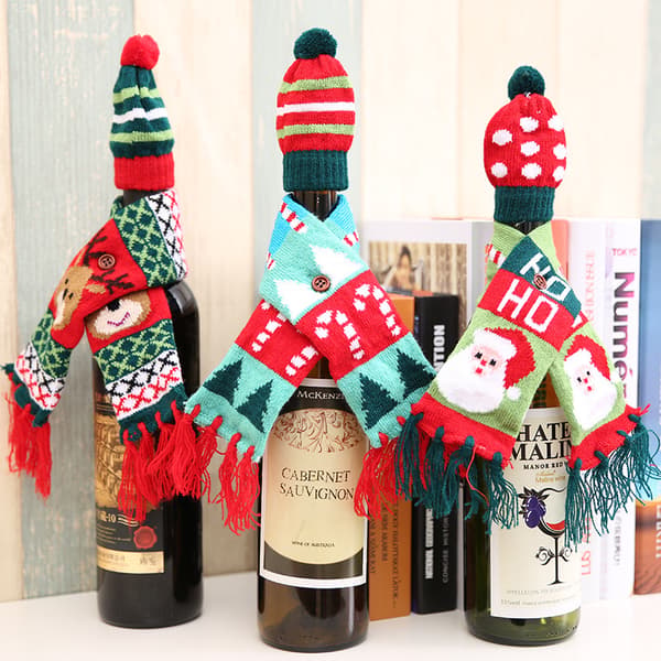 #x Julevinflaske-ærm, Sash-sæt-stil, Julevin G#
