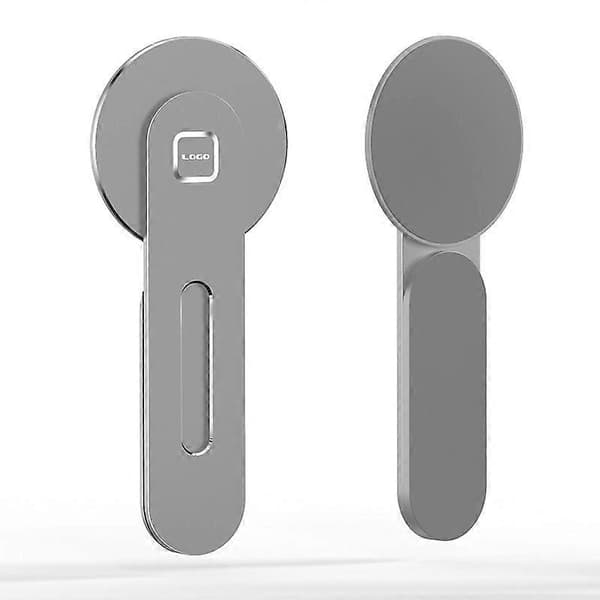 Magnetisk telefonholder - Sammenleggbart laptopstativ - Sølv