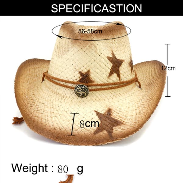 Bred stråhat trilby panamahatt UV-beskyttelse 50+