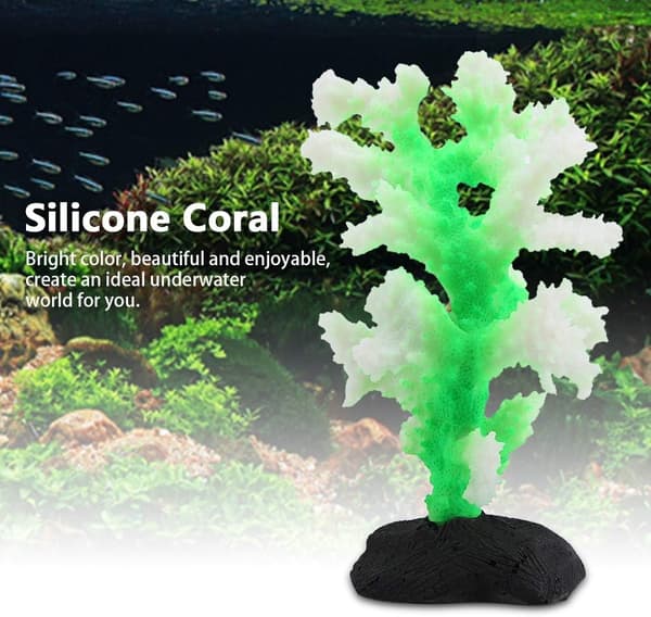 Realistisk artificiell korallsakvarium silikonsimuleringskorall