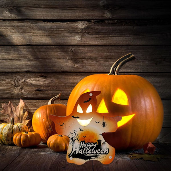 Halloween yövalaisin koriste rekvisiitta, LED-valokoristeet, (sielun oranssi)