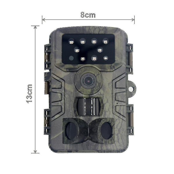Trail Camera, Jaktkamera med vidvinkelrörelse Senaste sensorn View Trigger Time Trail Game Camera Utan Glöd Och Vattentät För Wildlife Monitori