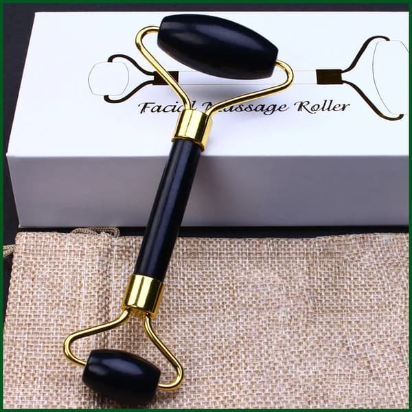Hudpleie Quartz Stone Natural Facial Jade Roller Sett 2