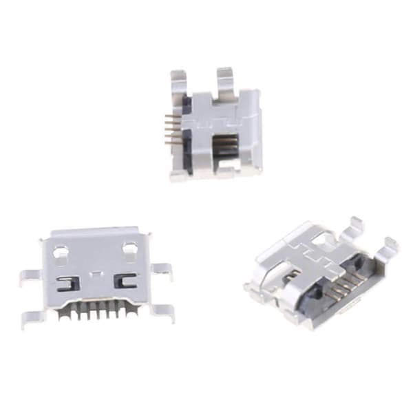 10 st Micro USB Typ B Honkontakt 5Pin 0.72mm för Telefon Tablet Laddning