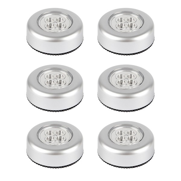 6-pack kranlampor Batteridrivna trådlösa Touch Night Lights