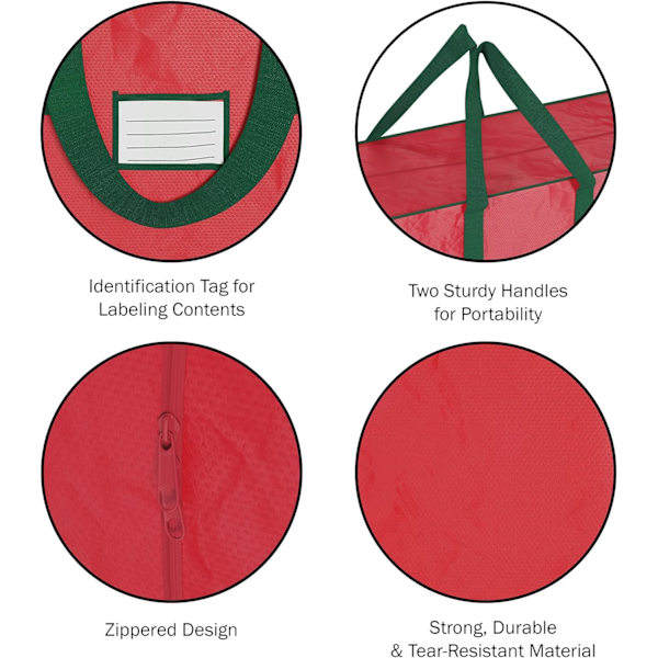 Julförvaringspåsar-set med två stora, för en 7,5 fot konstgjord