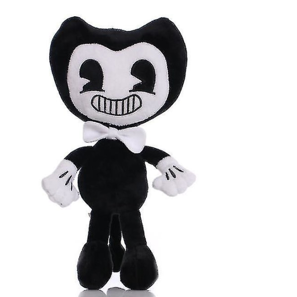 Thrillerspel Bendy And The Ink Bendy And The Ink Doll Bendy Dog Plyschleksak A boy