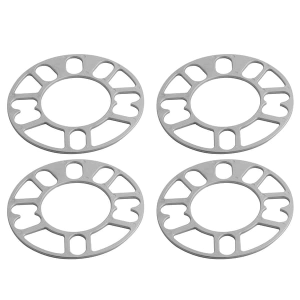 4 stk. aluminiumsfælgafstandsstykker skiver plade bilfælgafstandsstykker 3 mm stud til 4x100 4x114.3 5x100 5x108 5