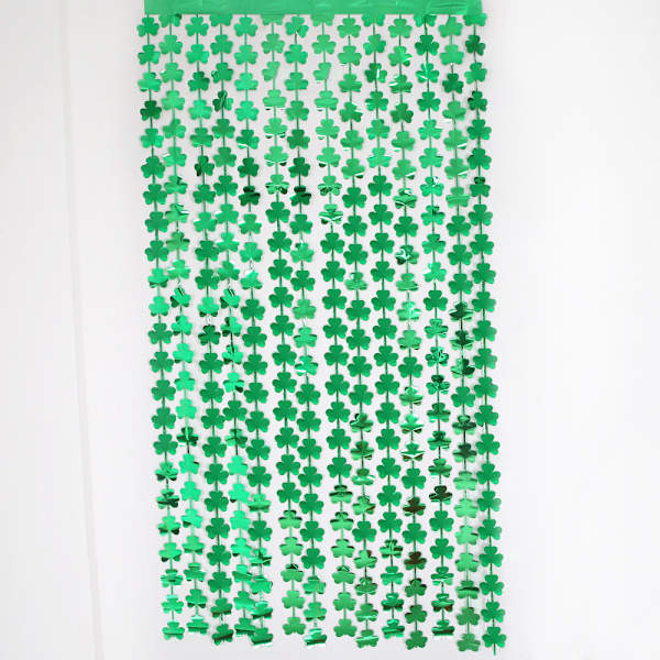 St.Patrick's Day Shamrock Tinsel Folio Fringe -verhot - 2 kpl