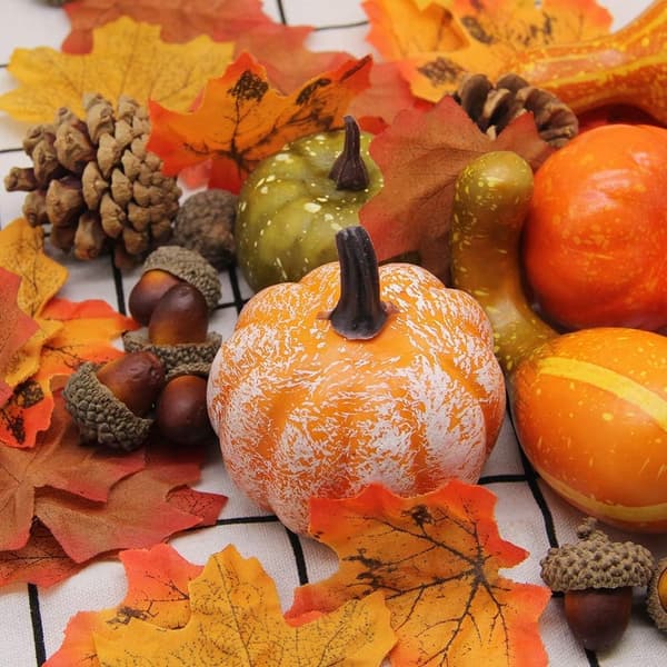 50 Thanksgiving kunstige græskar-hjemdekorationssæt $50