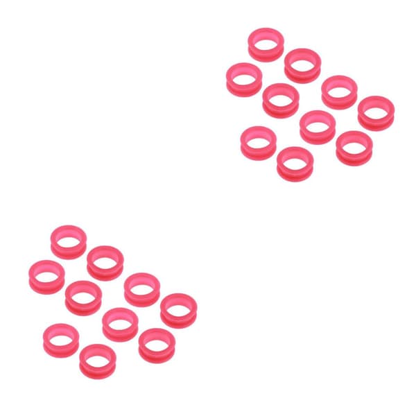 1/2/3/5 10x Barber Frisør Saks Fingerring Rose Red 10 pcs 2PCS