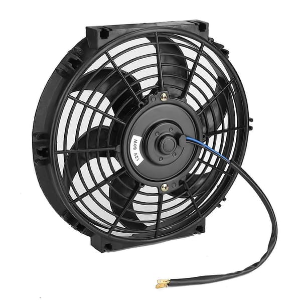 10in Elektrisk Radiator Slim Vifte Push/Pull 12V med Installasjonstilbehør