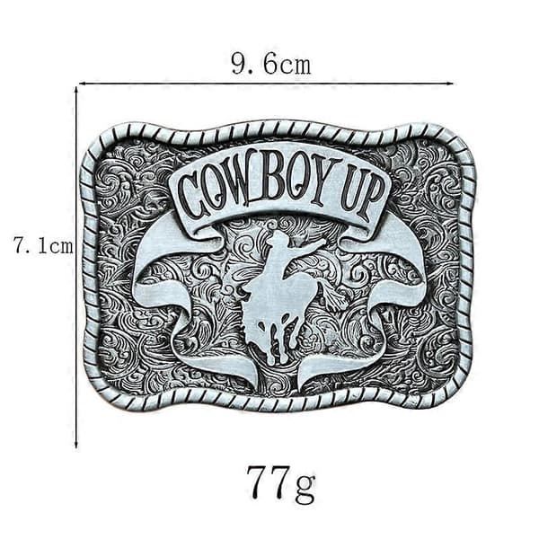 Herre beltespenne med hestehode i western cowboy-stil