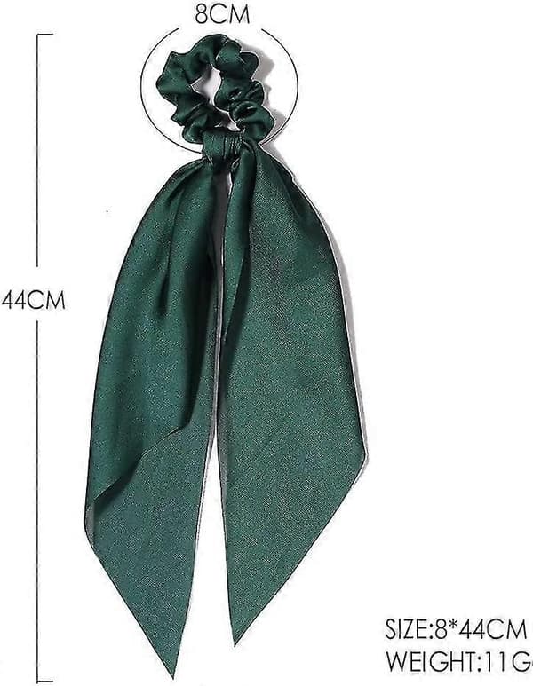 8 stk. Hår Scrunchies med Tørklæde til Acsergery Hårbånd, satin Sløjfe Elastiske Hårbånd, Silke Gave