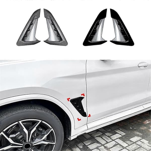 Bilens främre sidoluftutloppsskydd för X3 G01 X4 G02 2018+ Vent Gloss Black