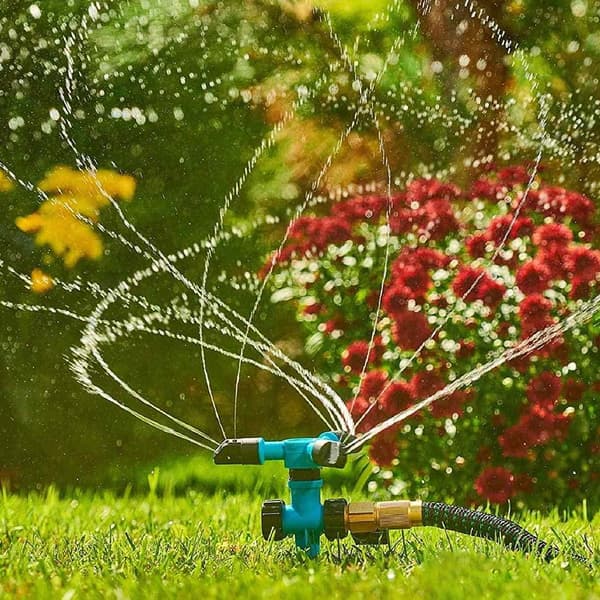 Roterende Sprinkler / Vandspreder til Have - 360° yellow
