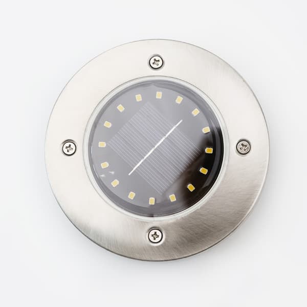 Utomhus Solar Light Garden Ground Exteriör 8 LED 3000K White Wate