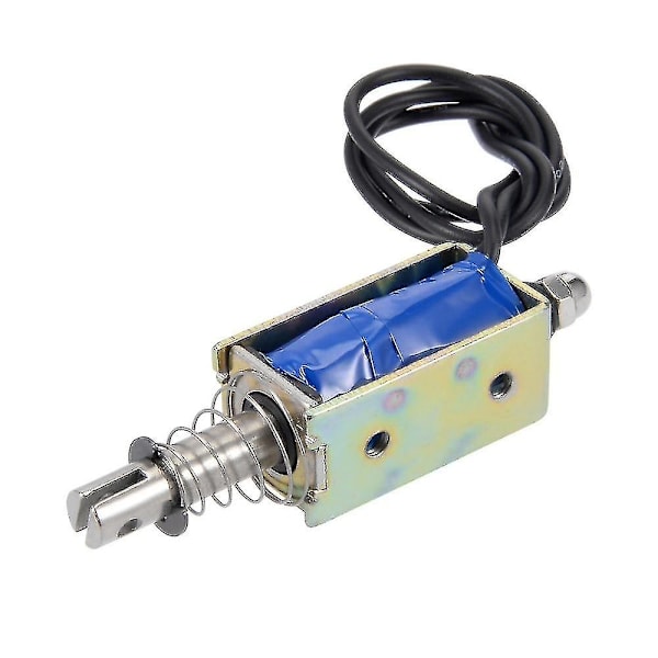 12v 1a 10mm slaglängd 600g Push Pull Typ Öppen ram solenoid elektromagnet